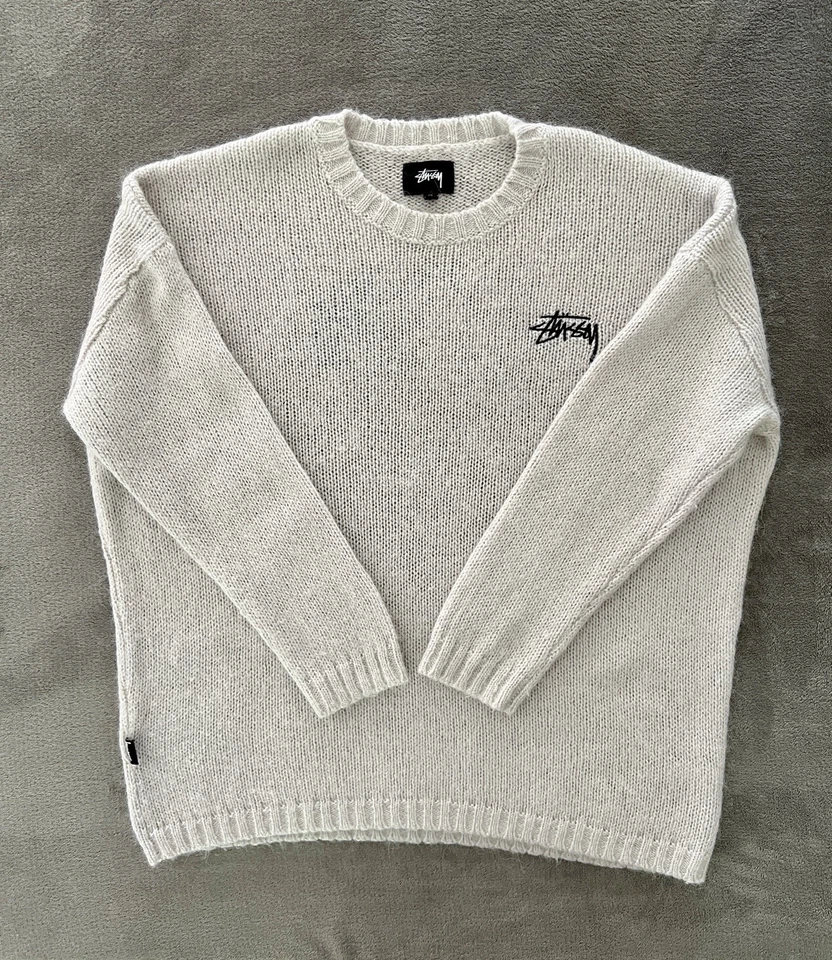 Pull Stüssy 8 Ball Heavy Brushed Mohair Sweatshirt Taille 10 M– Très bon état - Photo 3/4