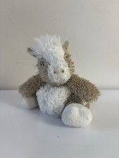 Vtg Y2K 2001 Animal Alley Collectibles Tan White Horse Plush 5  Toys R Us