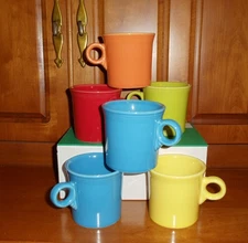 FIESTAWARE 10 oz  Mug O Ring set of 6 Best Colors Fiesta HLC