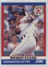 1991 Score 100 Hottest Players Box Set Dwight Evans #99 8y6
