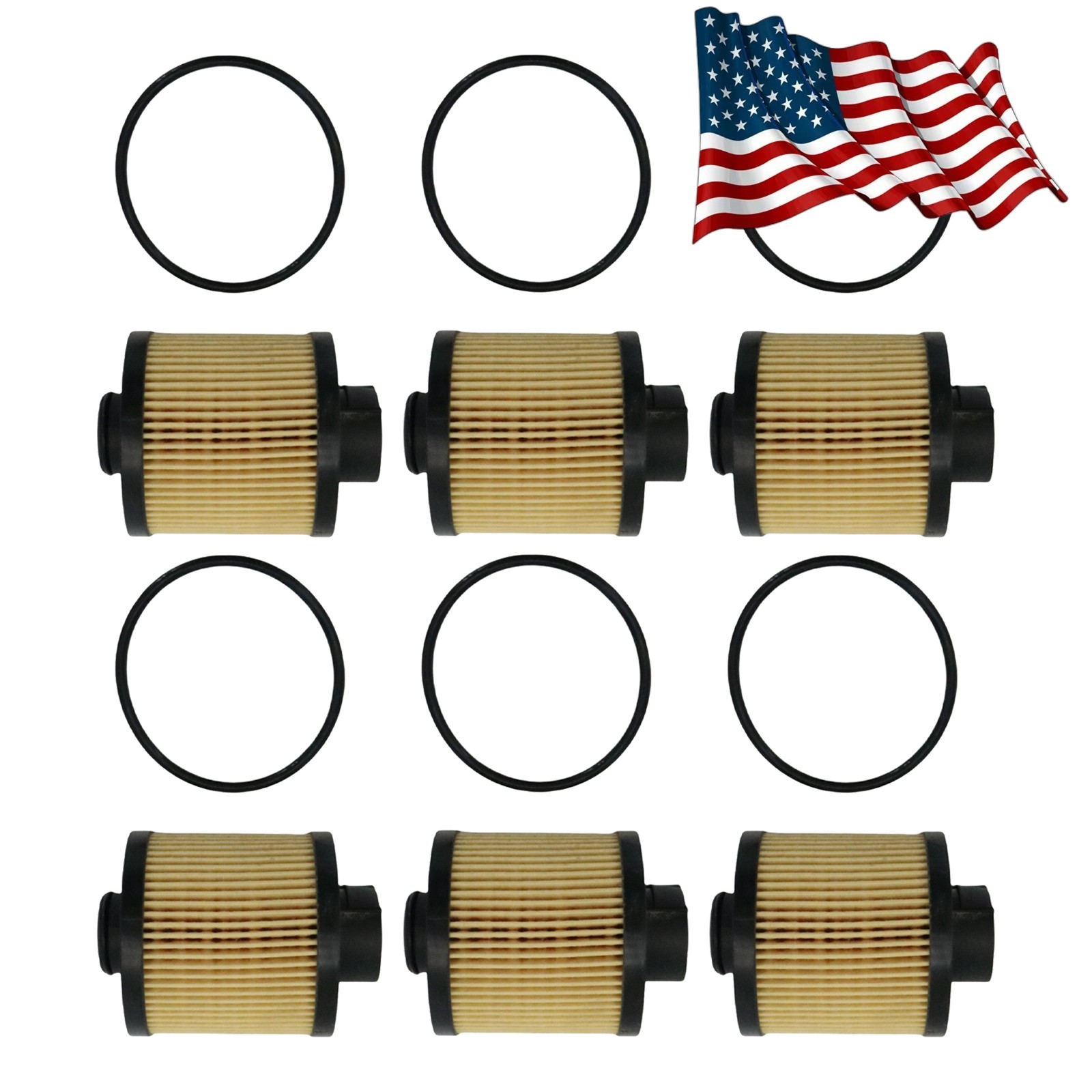 6X Oil Filter Fits 2004-2008 Lamborghini Gallardo 07L115561C USA