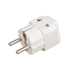 EU Euro Europe to US USA Power Jack Wall Plug Converter Travel Adapter