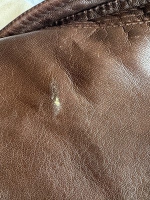 lederjacke Hirschleder dunkelblau Grösse 54  hinten kleiner Fleck siehe Bilder