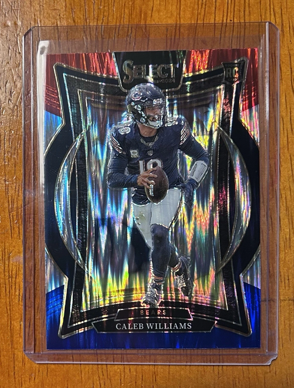 2024 Panini Select Caleb Williams Red & Blue Concourse Prizm Shock RC. 🔥