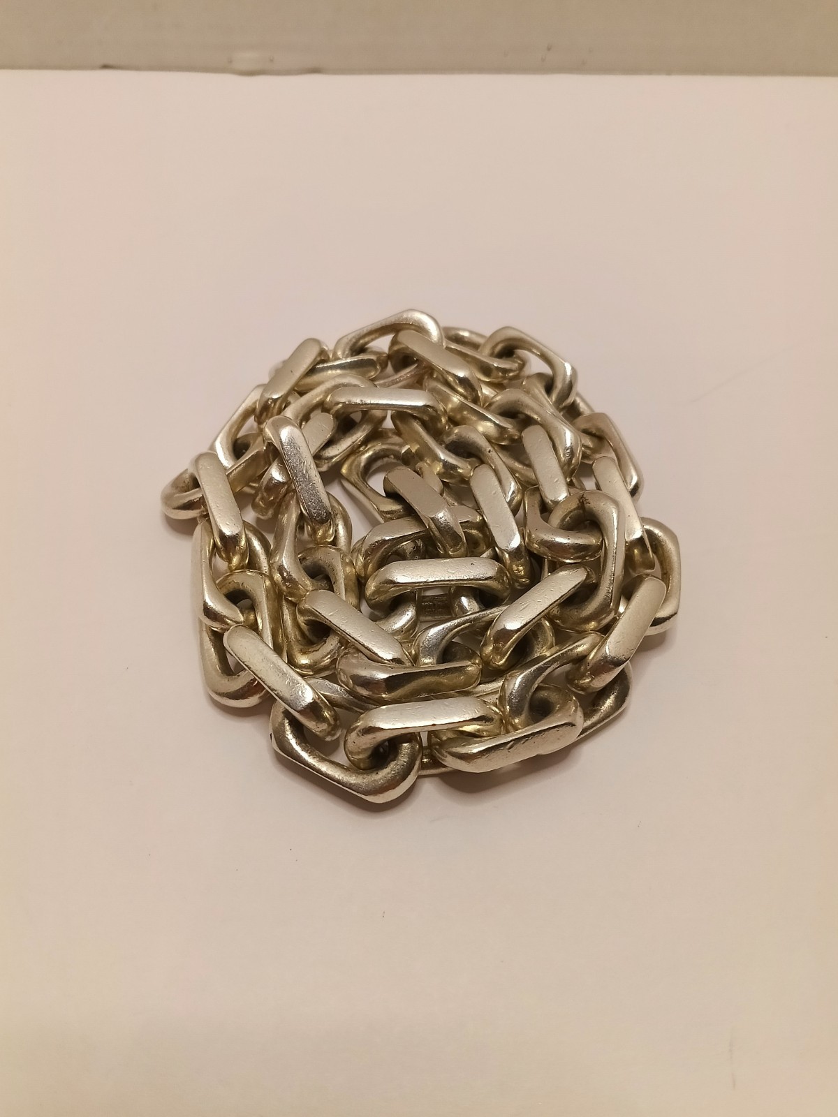 Extremely Heavy Cable Link Sterling Silver Neckla… - image 1