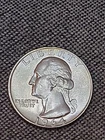 Toned 1964 Denver Mint Silver Washington Quarter.   #054