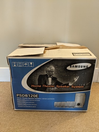 SAMSUNG Speakers 5.1 Home Cinema Theatre Systems PSDB120E Wired Silver PSRA120E - Picture 1 of 8