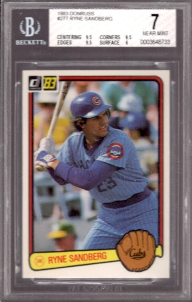 Donruss Ryne Sandberg Grade 9.5 Baseball Sports Trading Cards