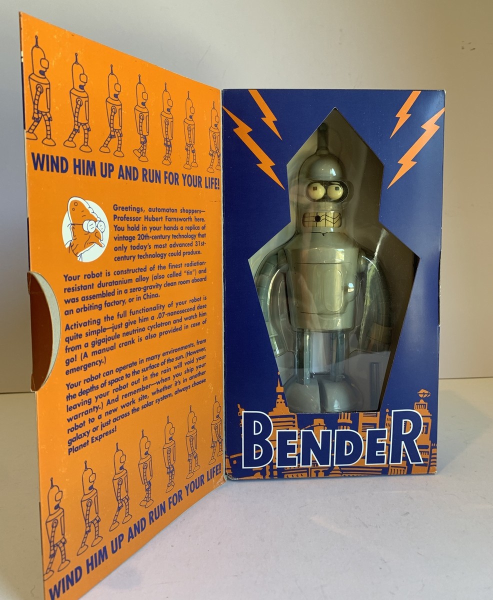 FUTURAMA BENDER OFFICIAL WIND-UP ROBOT ACTION FIGURE TOY