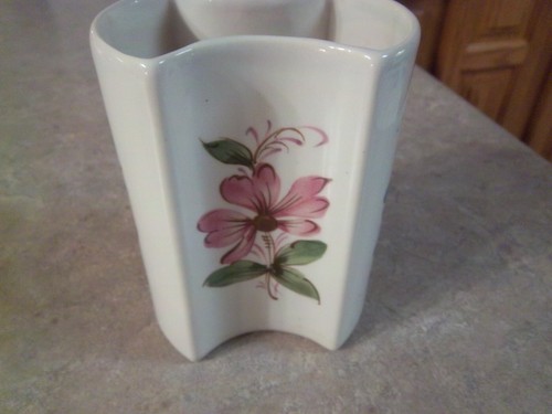 Vintage - FTD Vaso Fiore Ceramica Floreale Multicolore 1981 - Secla - Portogallo - Foto 3 di 12