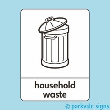 Household Waste Recycling Sign (WRAP)