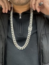 Men Necklace Stainless Steel Size 24 Inches / 14 Mm diameter thick Men Size