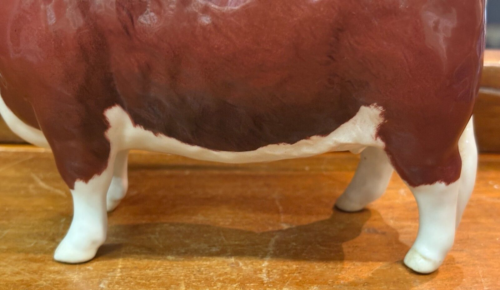 Lovely Rare Vintage Beswick CH of Champions Hereford Cow Porcelain Figurine SU14 - Picture 11 of 23