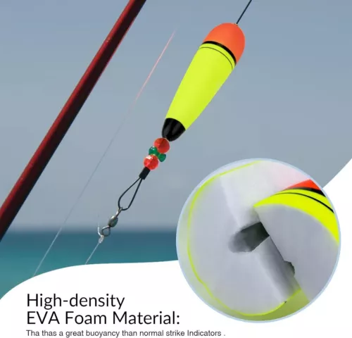 THKFISH 4 Stück Slip Angeln Bobber Schwimmer EVA-Slider-Bobbers Slipkorken für Meer - Bild 3 von 11