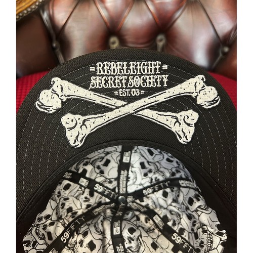 Rebel Eight 8 Secret Society Lined New Era Cap VERY RARE - Picture 3 of 7