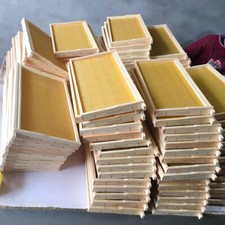 10pcs/set Assembled National Brood Super Bee Hive Frames and Foundation UK