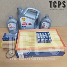 FITS AUDI RS3 2.5 TFSI MK3 BOSCH SERVICE KIT SHELL HX8 7L & BOSCH PLUGS 2 FILTER