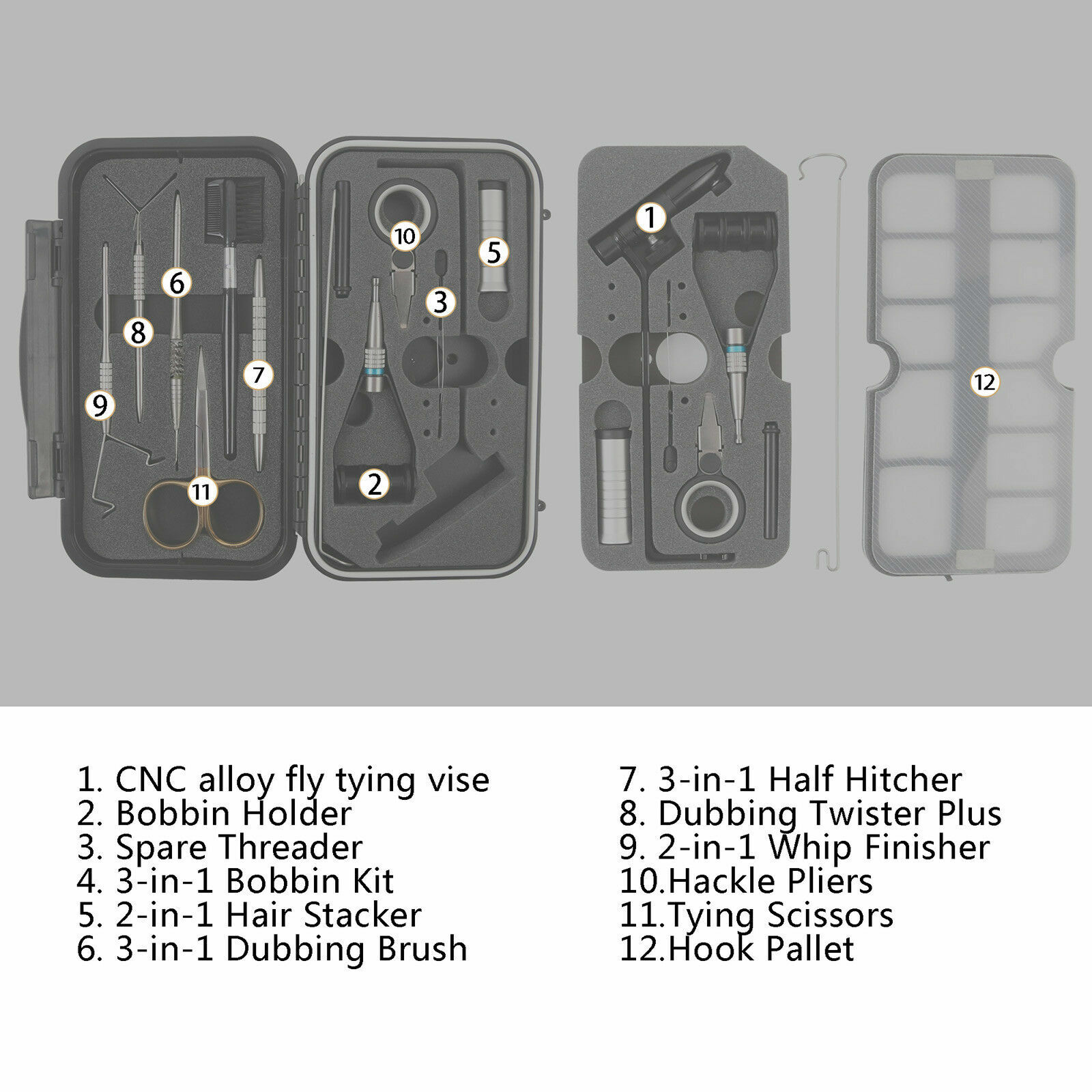 Maxcatch Rotary Fly Tying Vise Alloy Travel Grelly USA
