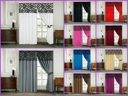 Damask Window Curtains & Drapes