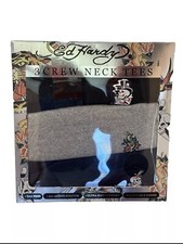 NEW 3-Pack Ed Hardy Crew Neck T-Shirts. Size M  L