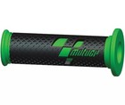 Open Box Moto GP Pair of Black Green Grips