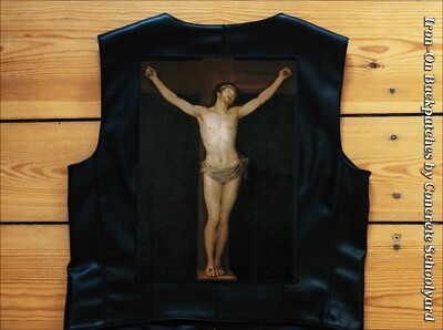 Francisco De Goya ''Christ Crucified'' Aufnäher, Groß Jacke Backpatch Metal Gothic