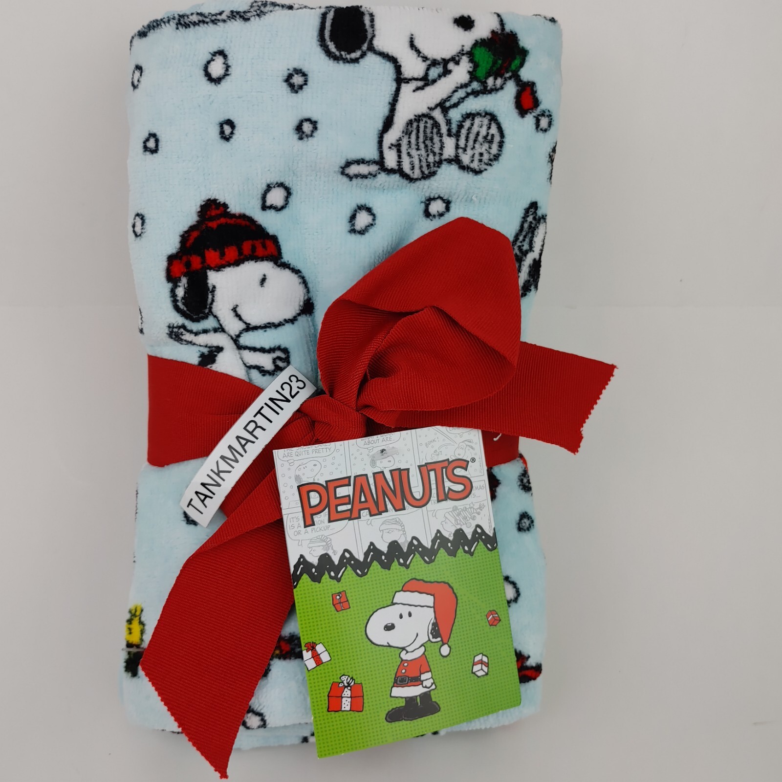 Peanuts Snoopy Woodstock Charlie Brown 2 Bath Hand Towels Christmas Holiday Blue eBay