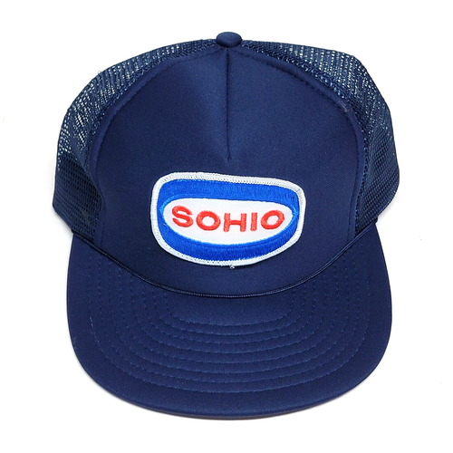 Vtg Sohio Snapback Trucker Hat Cap Service Station Gasoline Gas Oil 70s 80s