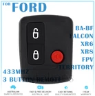 2x Ford 3 Button Keyless Entry Remote Falcon BA BF Ute Territory XR6 XR8 FPV