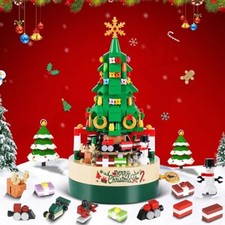 Christmas Tree Music Box Building Blocks DIY Xmas Building Kit Gift for Children