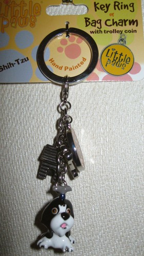 LITTLE PAWS KEYRING/BAG CHARM - ASSORTED DOG BREEDS - PLEASE CHOOSE - BRAND NEW - Picture 16 of 20