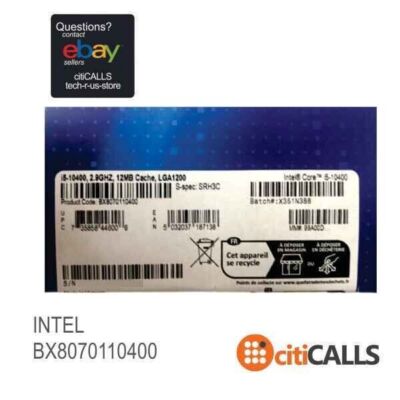 Intel Core i5 10400 BOX 新品（未開封） Intel BX8070110400 Core i5 10400 - 2.9 GHz - 6-core - 12
