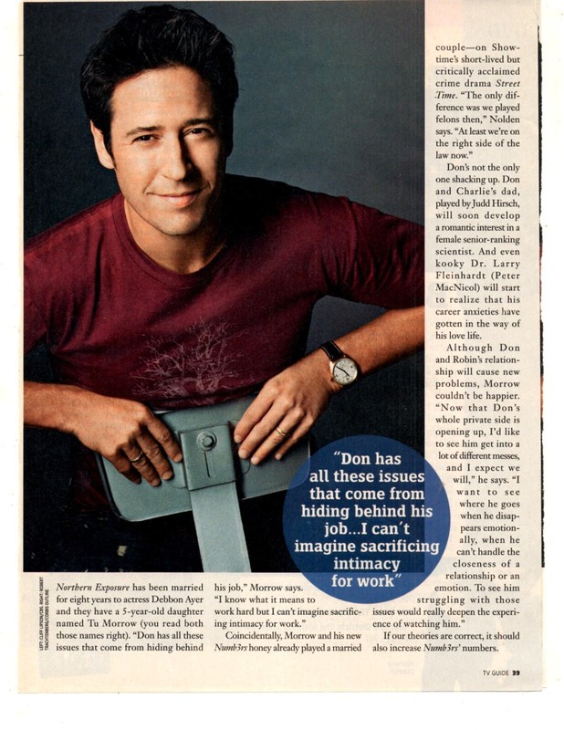 NUMB3RS tv show 80 clippings pages numbers diane farr-rob morrow-david krumholtz