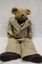 SIR JULIAN "Professor" Bear Dressed In A 3 Piece Suit W/Accessories, 30" Tall