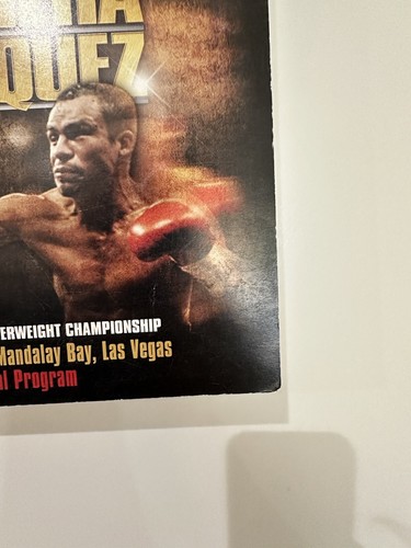 Rare Marco Antonio Barrera VS Juan Manuel Marquez Fight Program March 17, 2017. - 第 5/10 張圖片