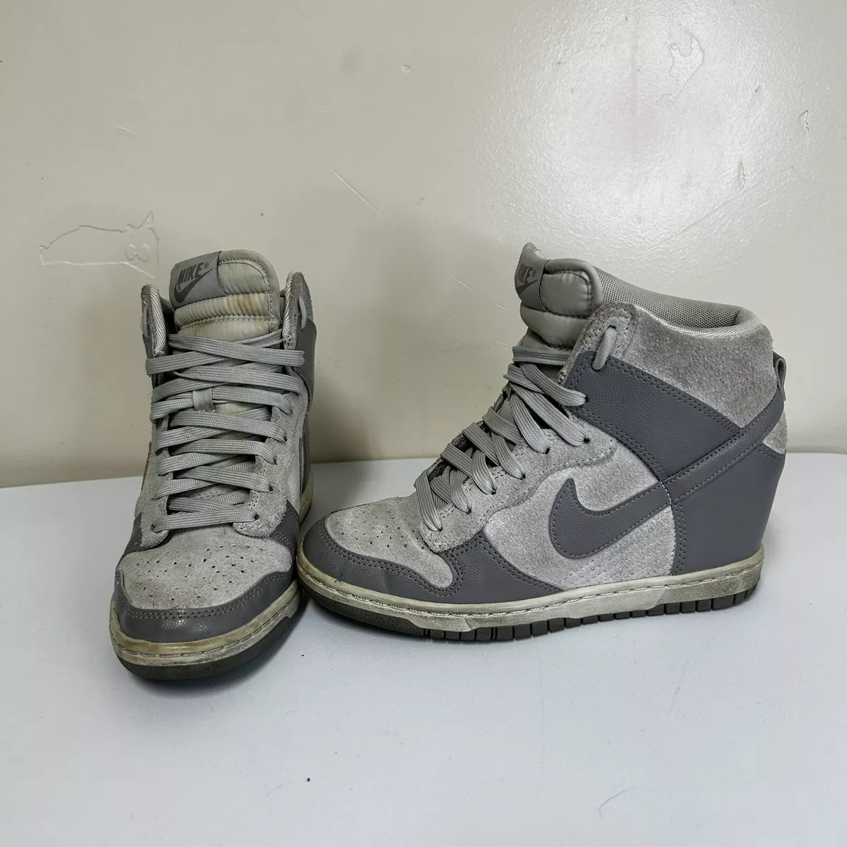 moneda Inconveniencia Incienso Nike Dunk Sky High 528899-005 Canyon Gray Wedge Sneakers Shoes Women&#039;s  Size 6.5 | eBay
