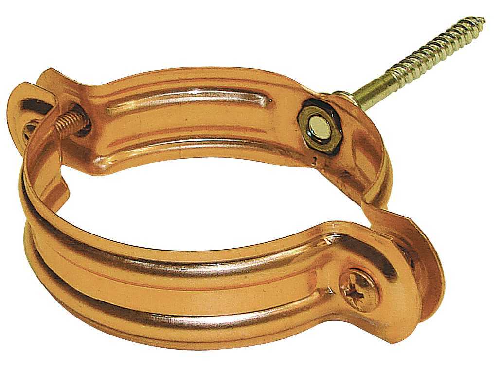 DOWNSPOUT CLAMP 80mm COPPER ITALIAN DESIGN HIGH QUALITY COMPLETE