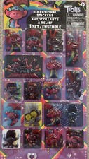 Dreamworks Trolls World Tour Dimensional Stickers BRAND NEW SEALED .