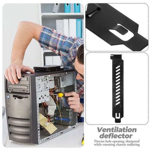 20PCS Computer Back Slot Cover Metal Computer Chassis Ventilation Deflector New - Picture 11 of 11