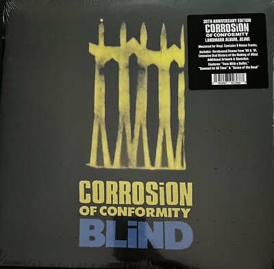 Corrosion Of Conformity - Blind 2 LP 30th Anniversary Vinyl Album NEW RECORD COC