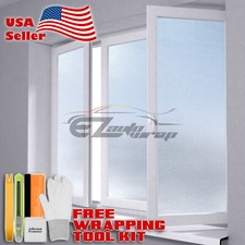  48"x60" Frosted Film Glass Home Bathroom Window Security Privacy Sticker 01