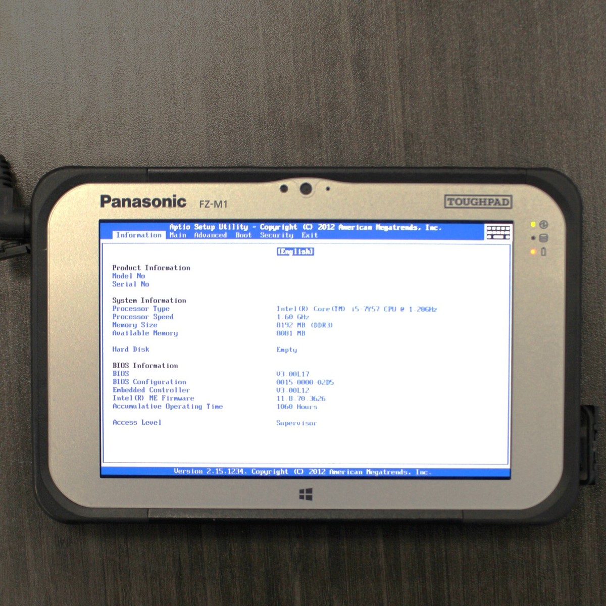 Panasonic Toughpad FZ-M1 MK3 7