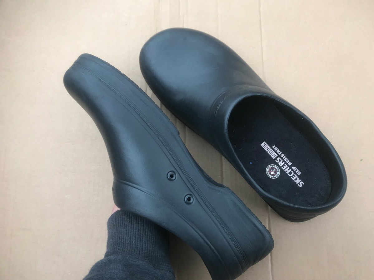 Skechers Work Men\'s Non Slip Waterproof Clogs Style 76778 Black Sz 13 NWOB Skechers Work Men main image 2