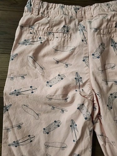 New Cat And Jack Pink Skateboard Flat Front Chino Shorts Size 16 ( Boys) - Picture 3 of 3