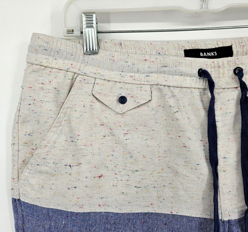 Banks Journal Top Deck Walk Shorts Size 34 Insignia White Blue WS0046 - Picture 6 of 11