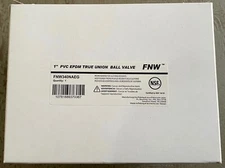 New 1" FNW PVC EPDM True Union Ball Valve NPT or Slip Connect Free Shipping