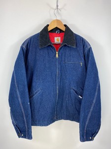 Carhartt 80 S Vintage Denim Blue Detroit Arctic Quilted Lined Jacket Men S Large Ebay
