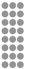 1" Silver Round Label Dots Stickers Color Coding Inventory 1 Inch Dot