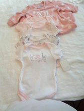 New Kyle & Deena Four Girl Infant Body Suit and Carter's Sleeping Bag, Size 3-6