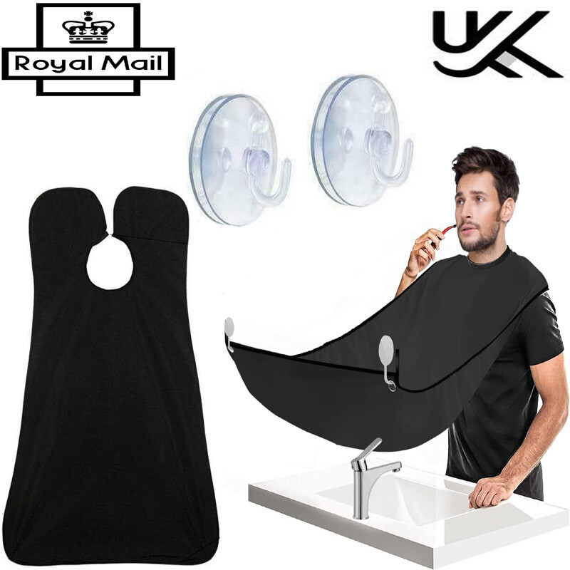 Reusable Men's Facial Hair Beard Shaving Apron Care Net Cape Shave